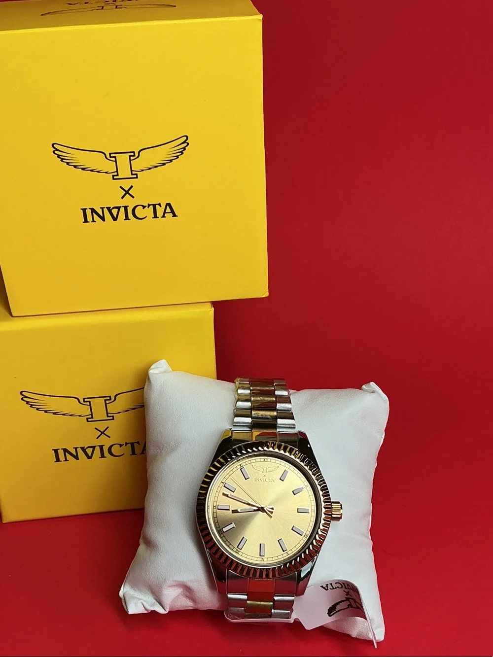 Invicta Two-Tone Gold and Silver Bracelet Watch